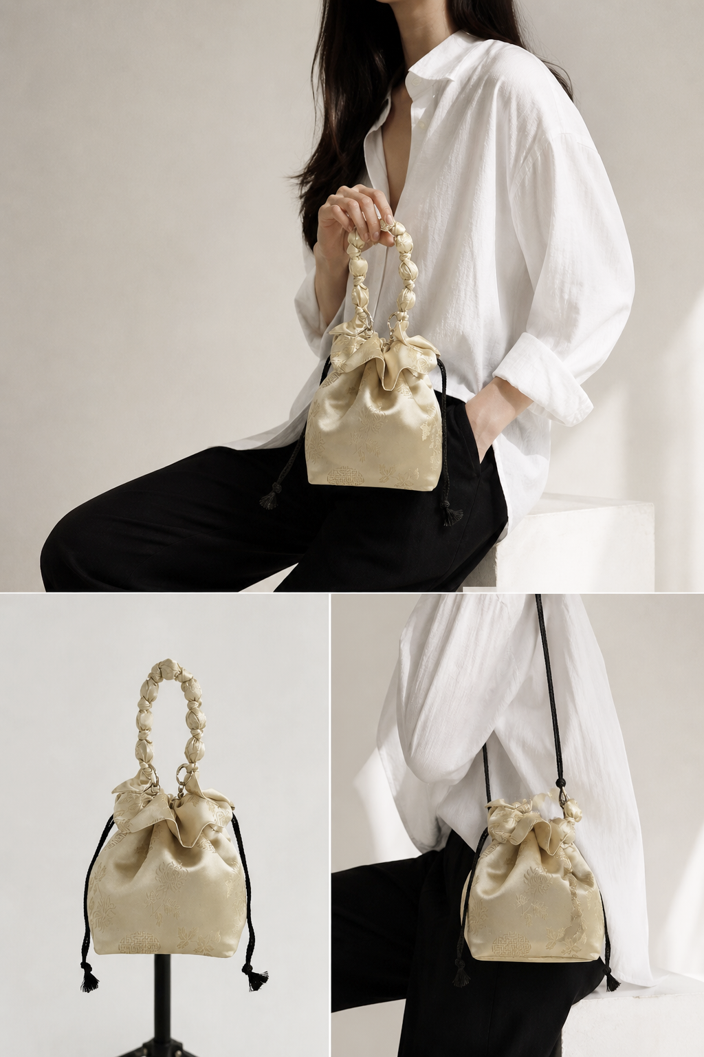 K-Modern Bucket Bag Soft Ivory - Image 2