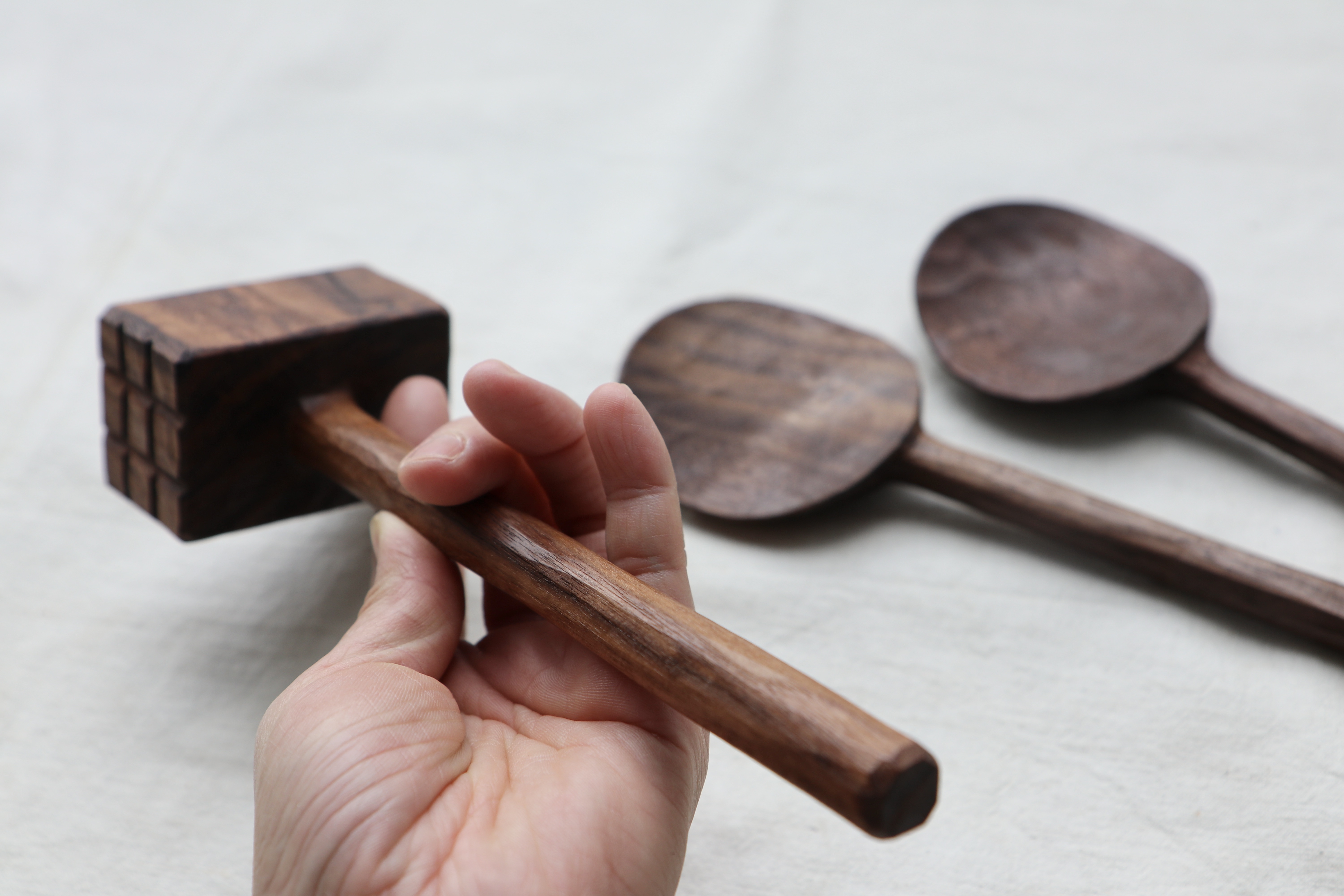 Walnut Mini Kitchen Mallet - Image 3