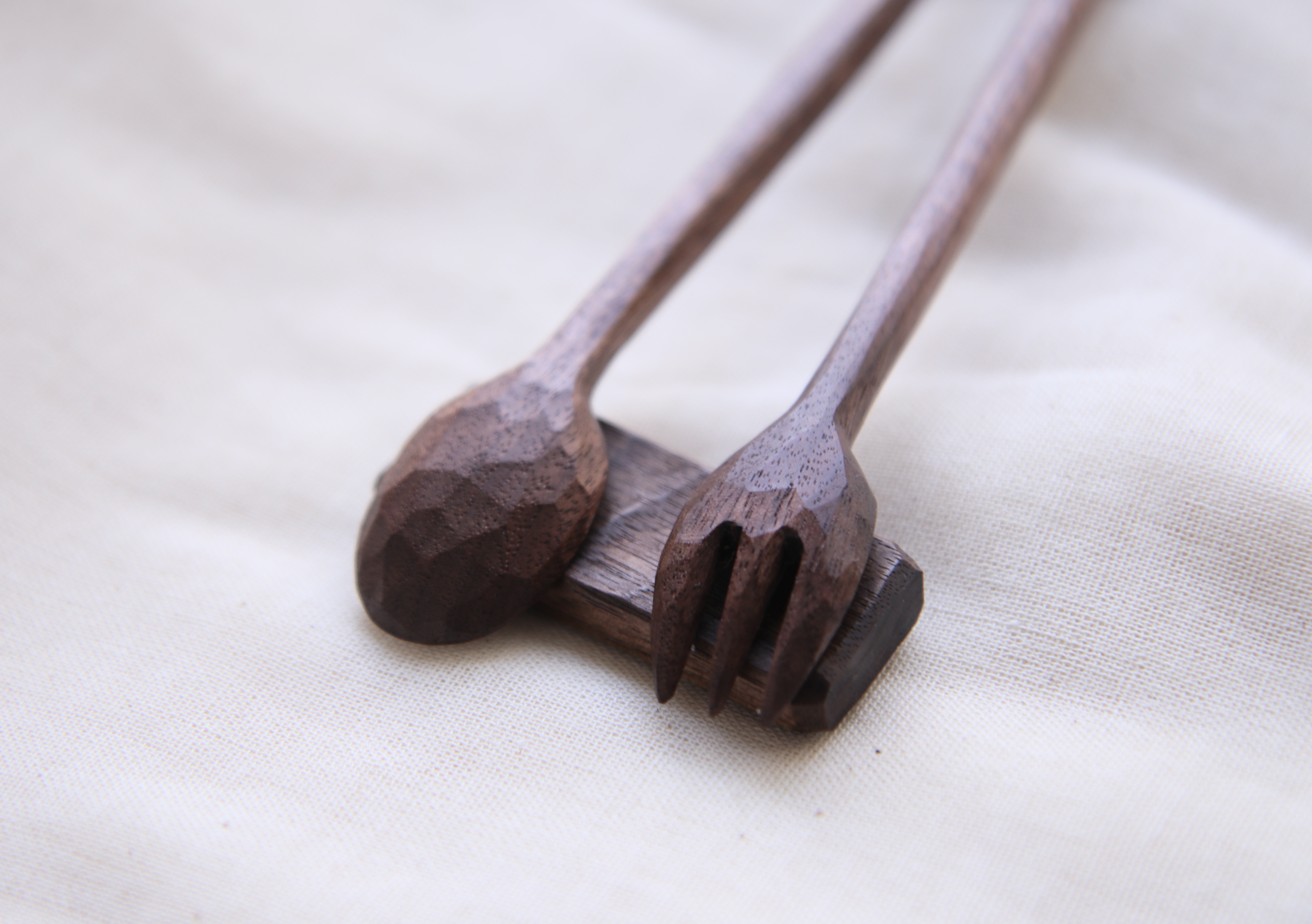 Walnut Long Muddler Fork Set - Image 4