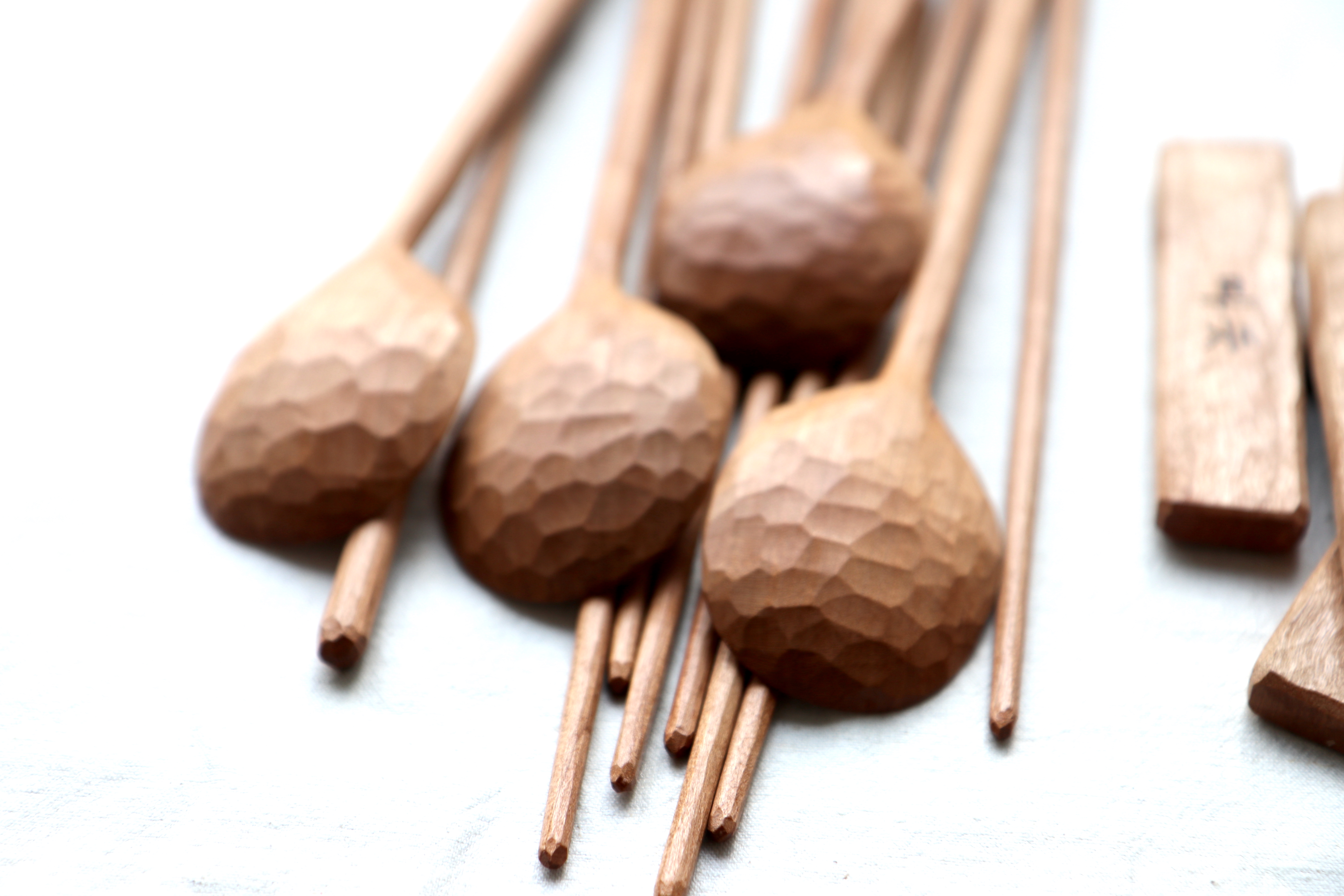 Cherry Wood Daily Cutlery Set - Image 4