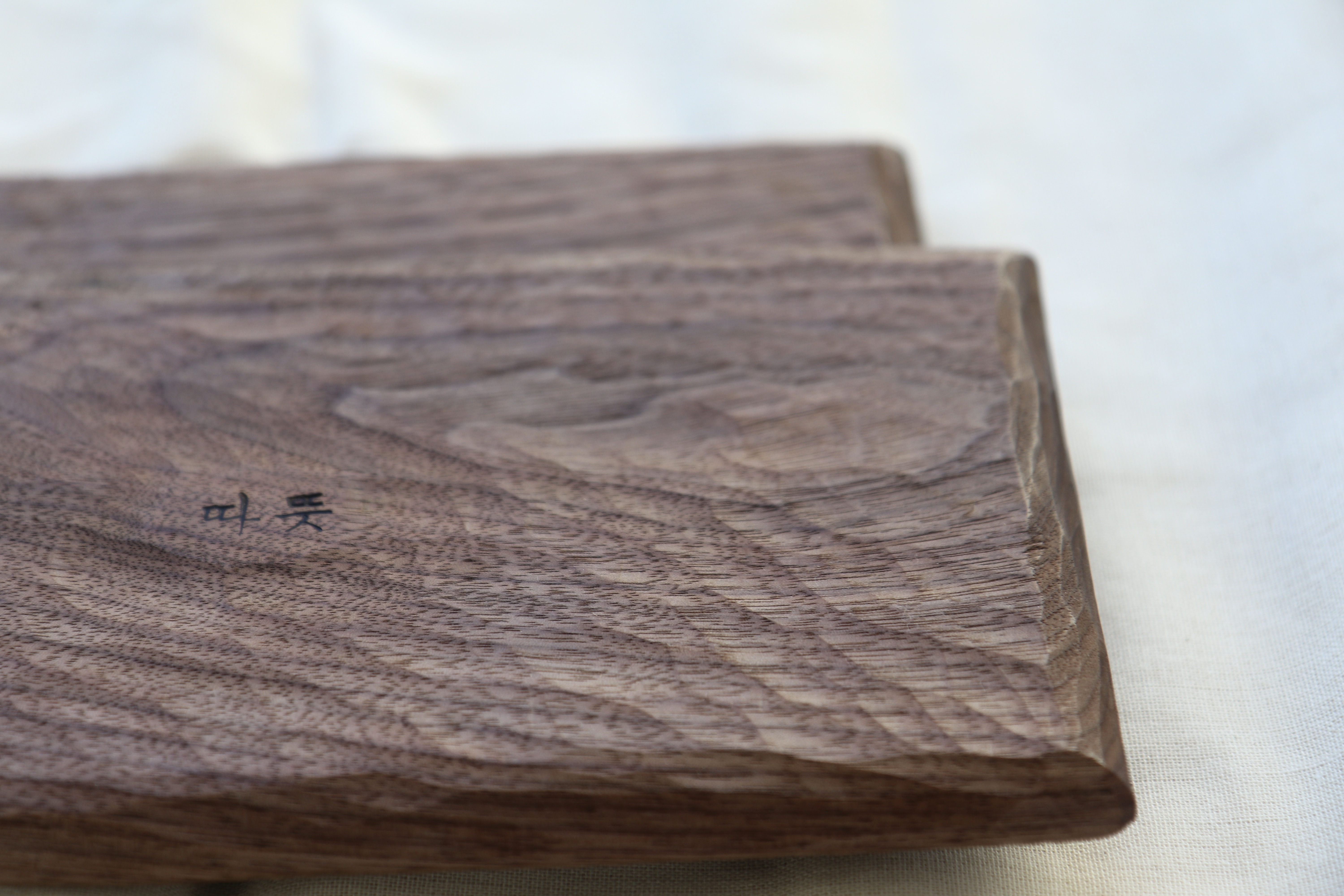 Walnut Carved Plate - Image 2