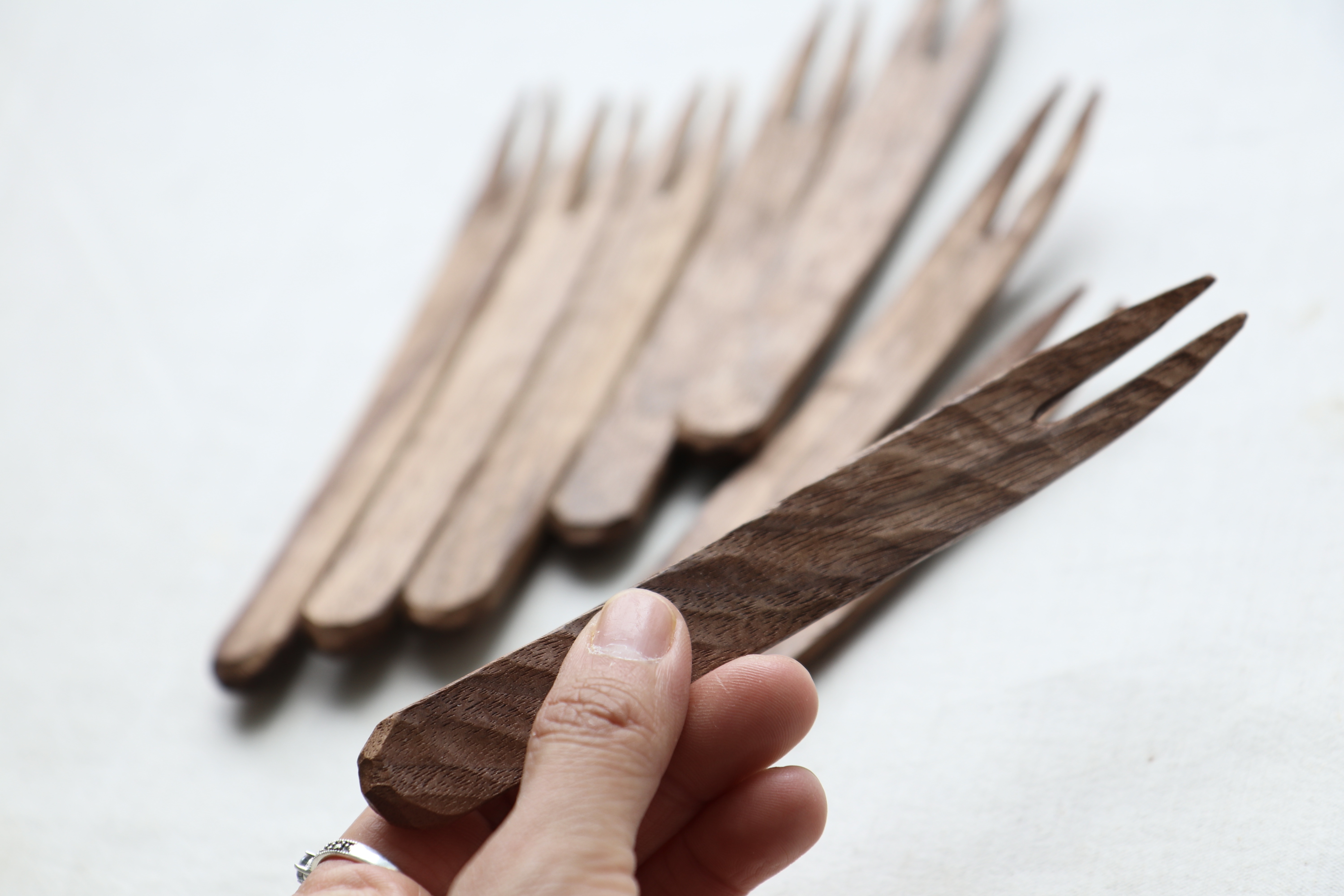 Walnut Curved Fork - Image 4