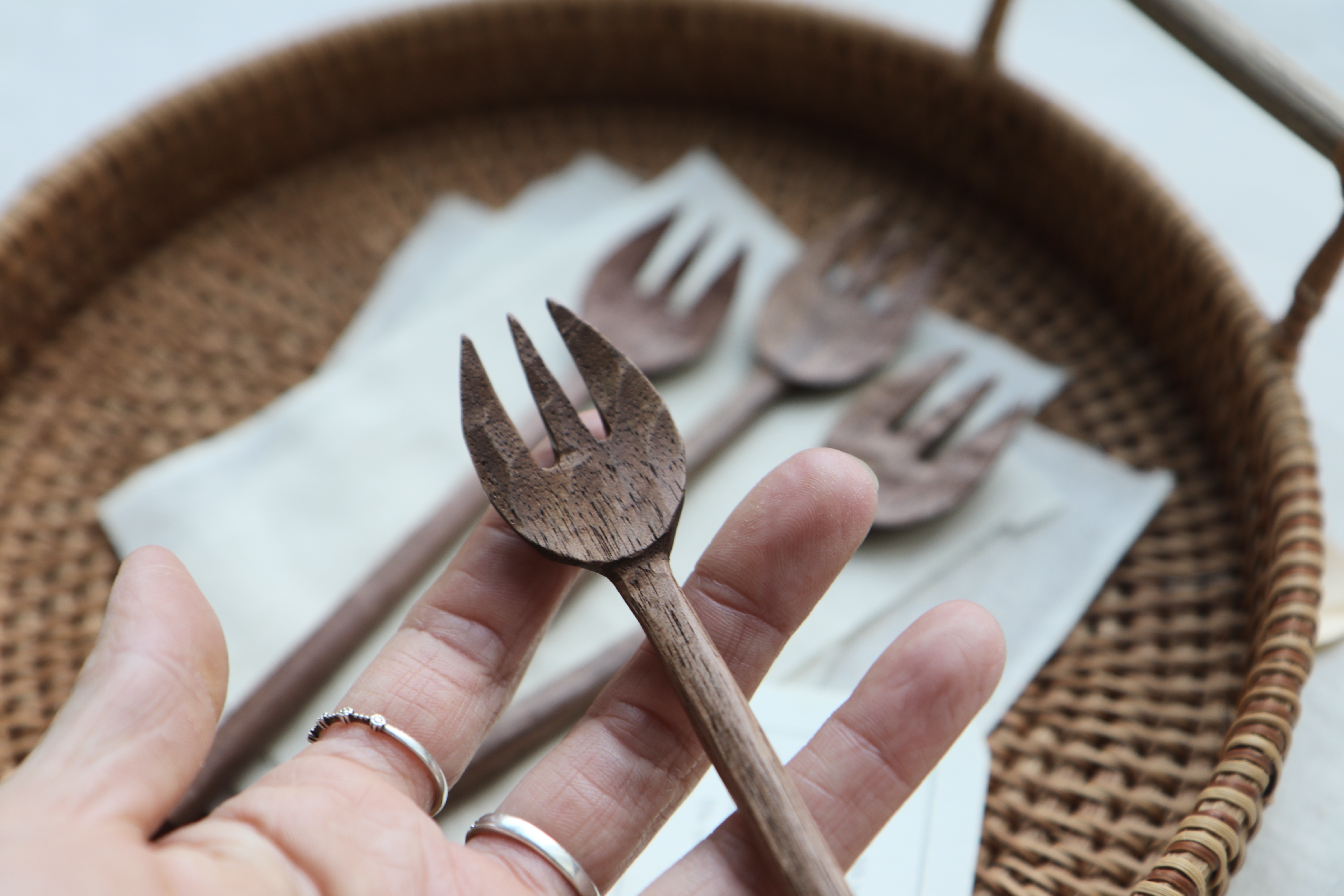 Walnut Tulip Fork - Image 5