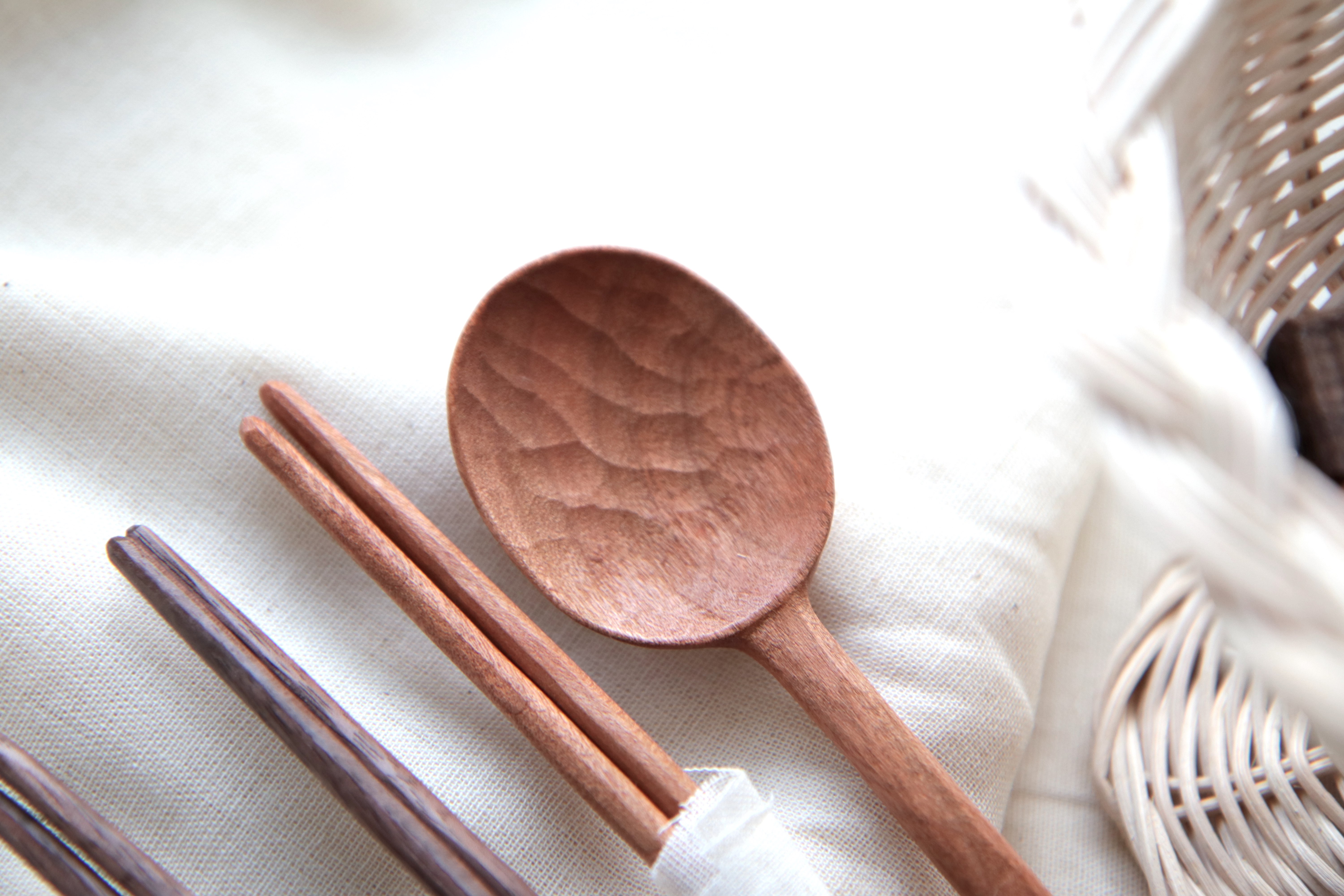 Cherry Wood Daily Cutlery Set