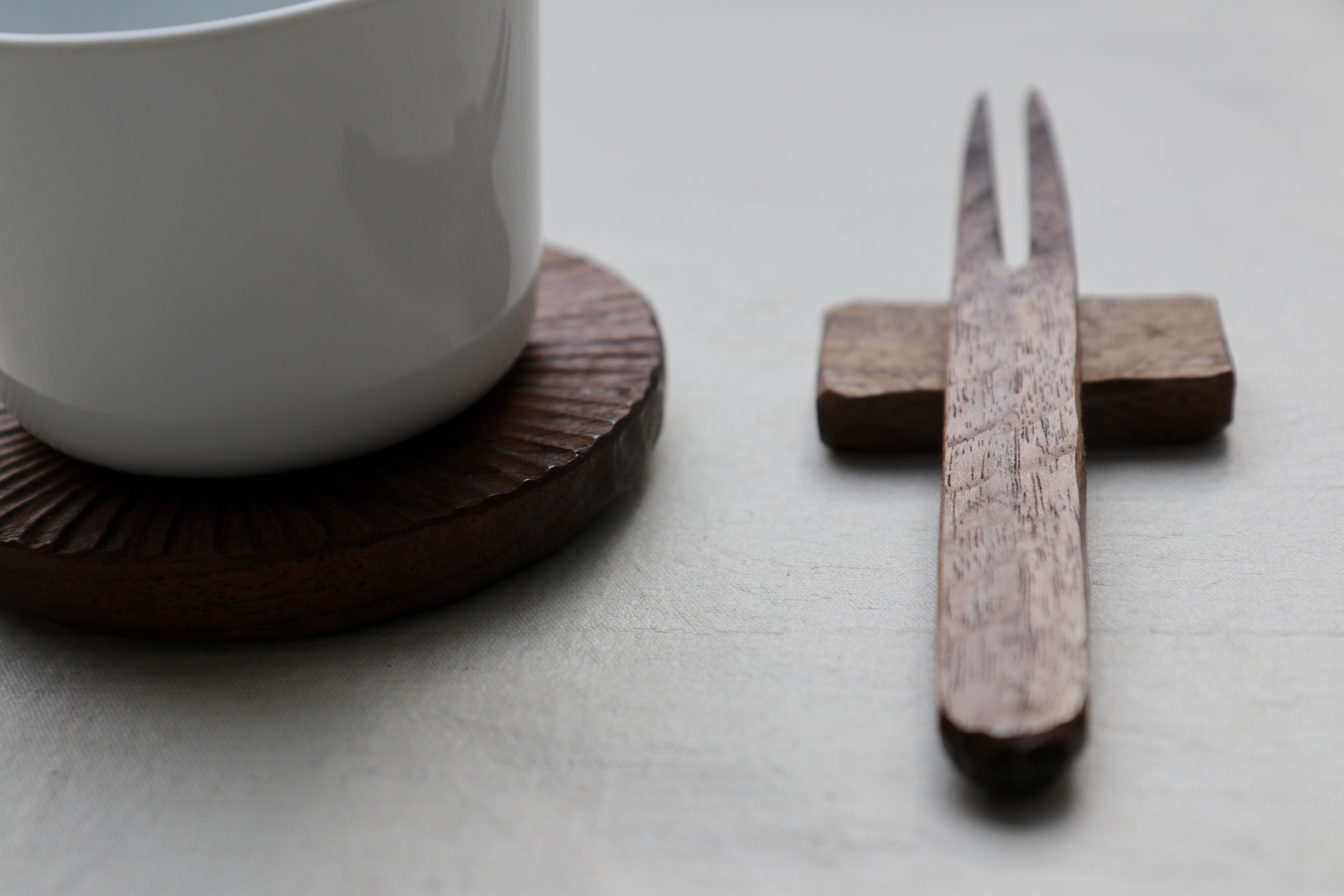 Walnut Curved Fork - Image 2