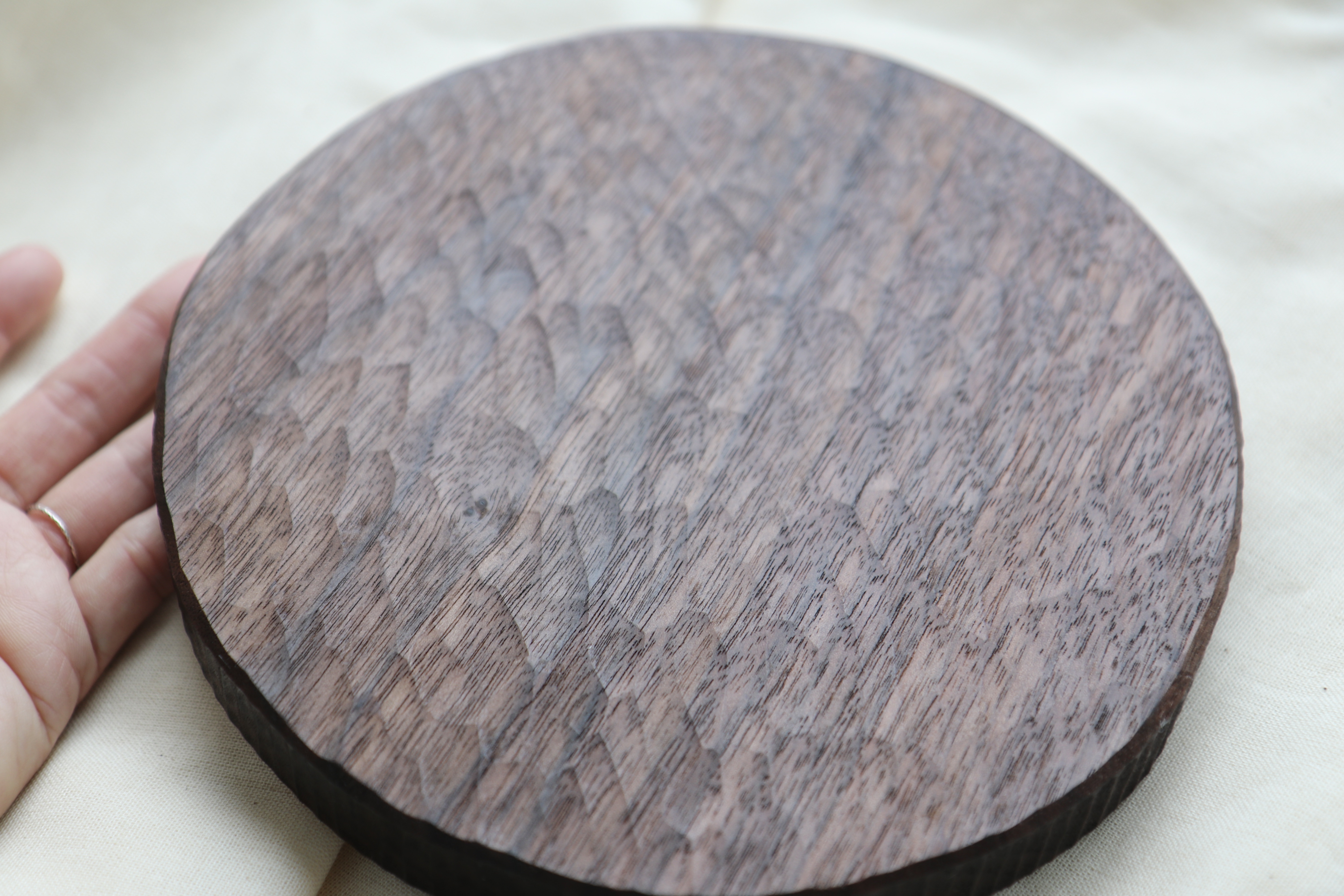 Walnut Full Moon Plate - Image 3