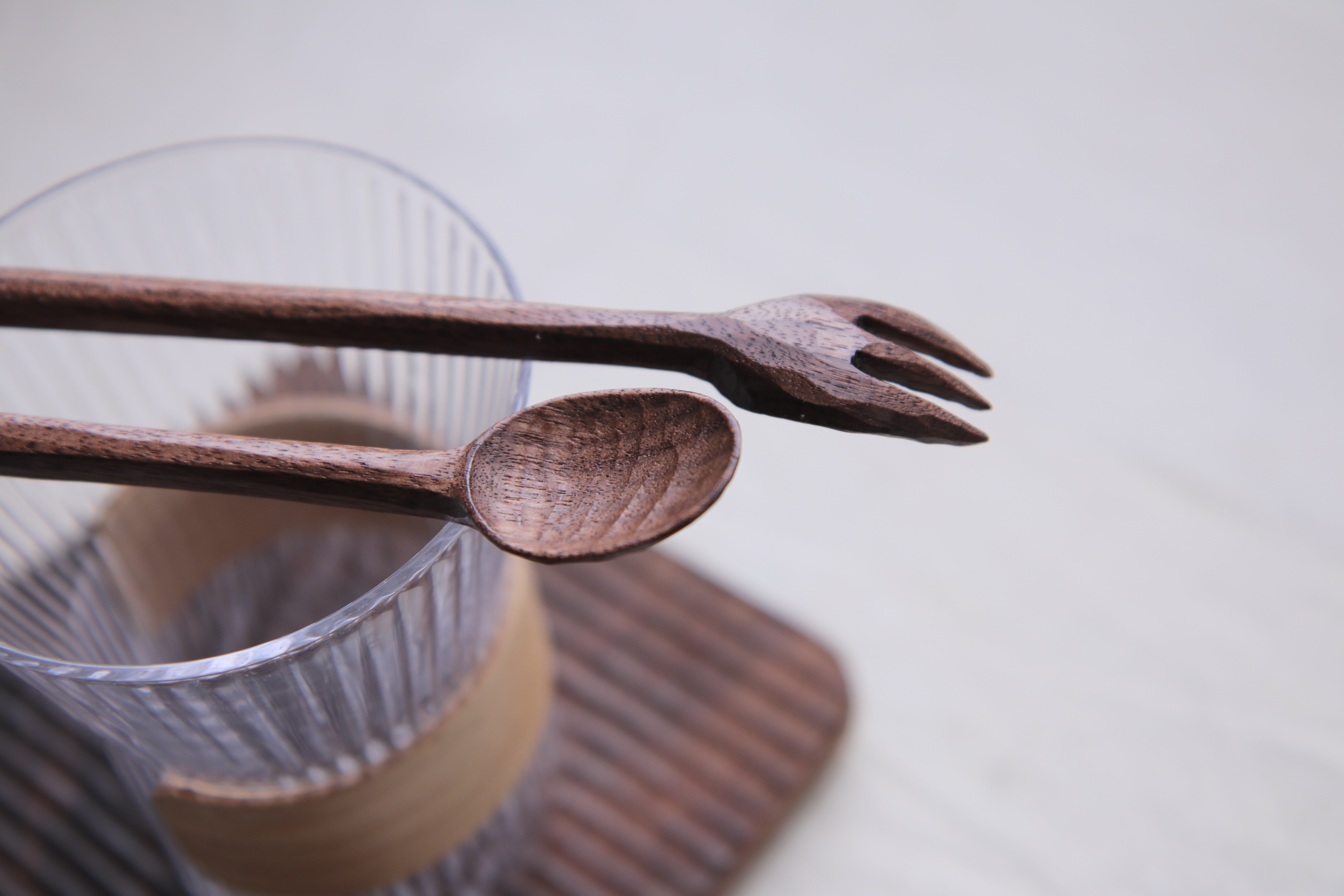 Walnut Long Muddler Fork Set - Image 2