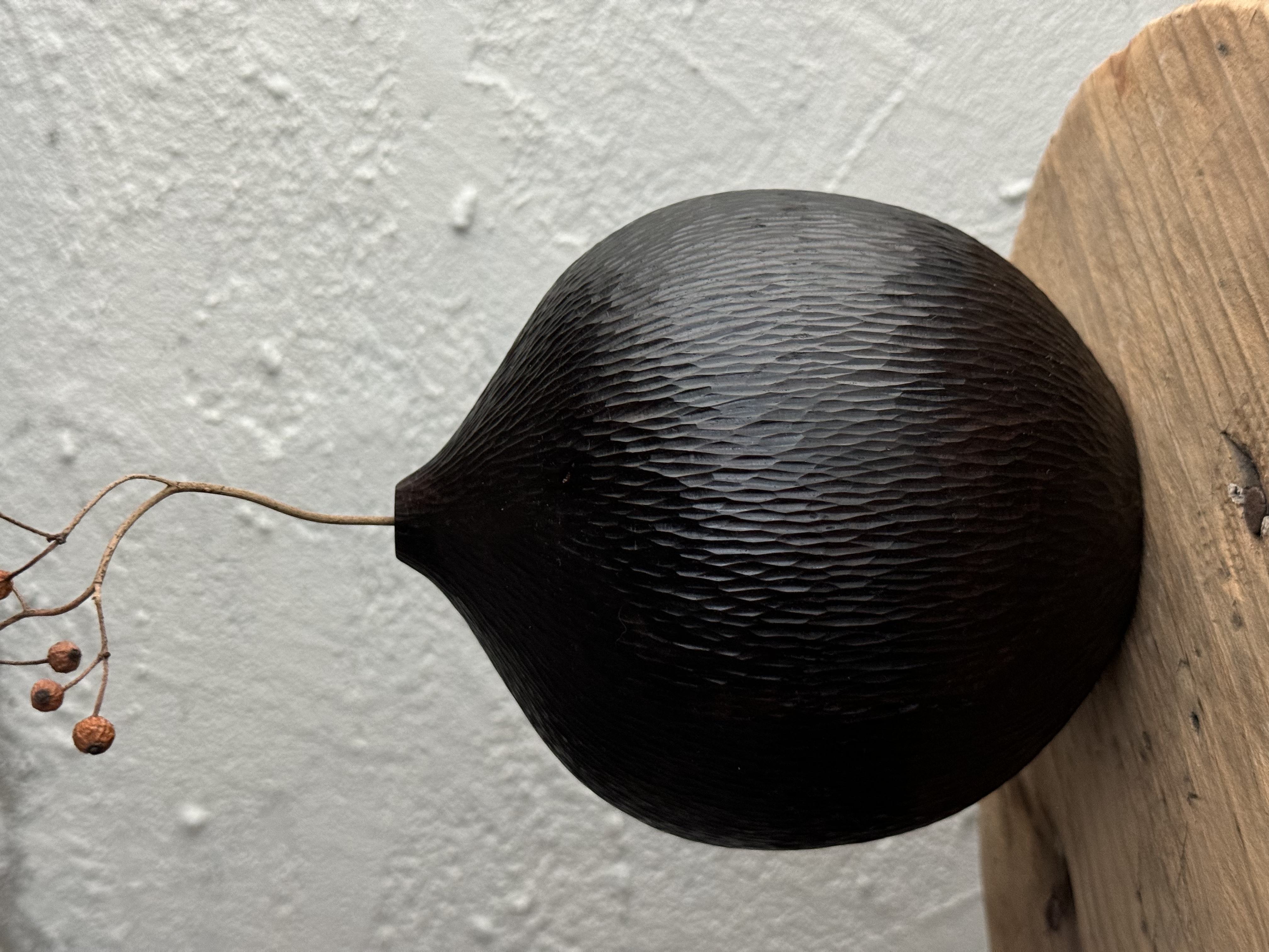 Black Carved Jar - Image 5