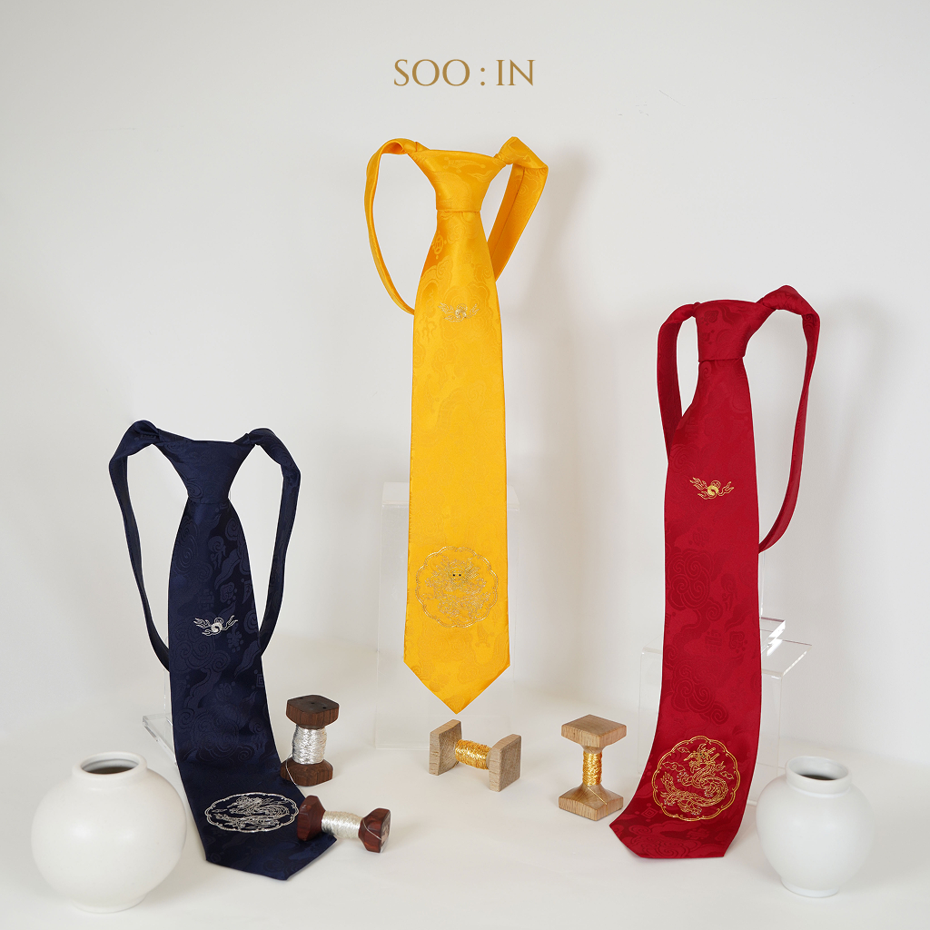 Procession of the Dragon : The Royal Dragon Robe Silk Tie(Master)