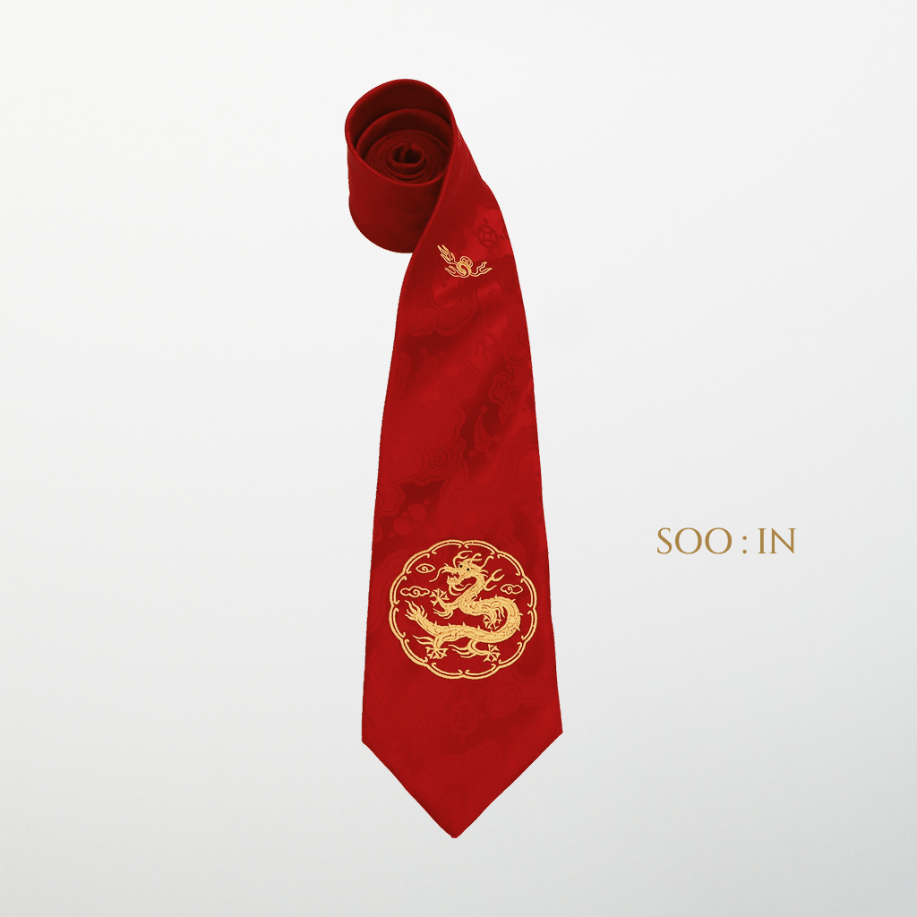 Procession of the Dragon : The Royal Dragon Robe Silk Tie(Dignity) - Image 4