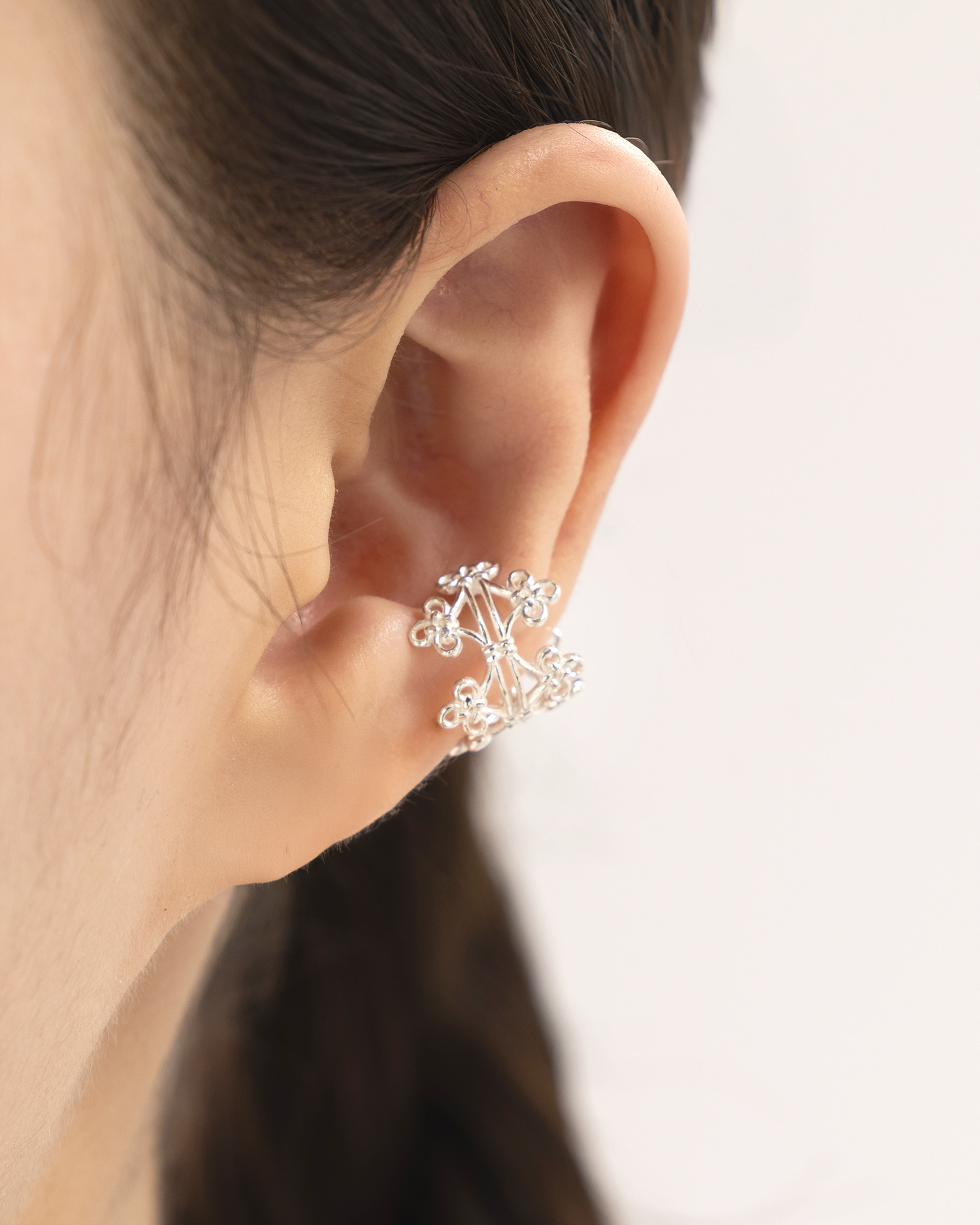 Woven Bloom Ear Cuff - Image 1