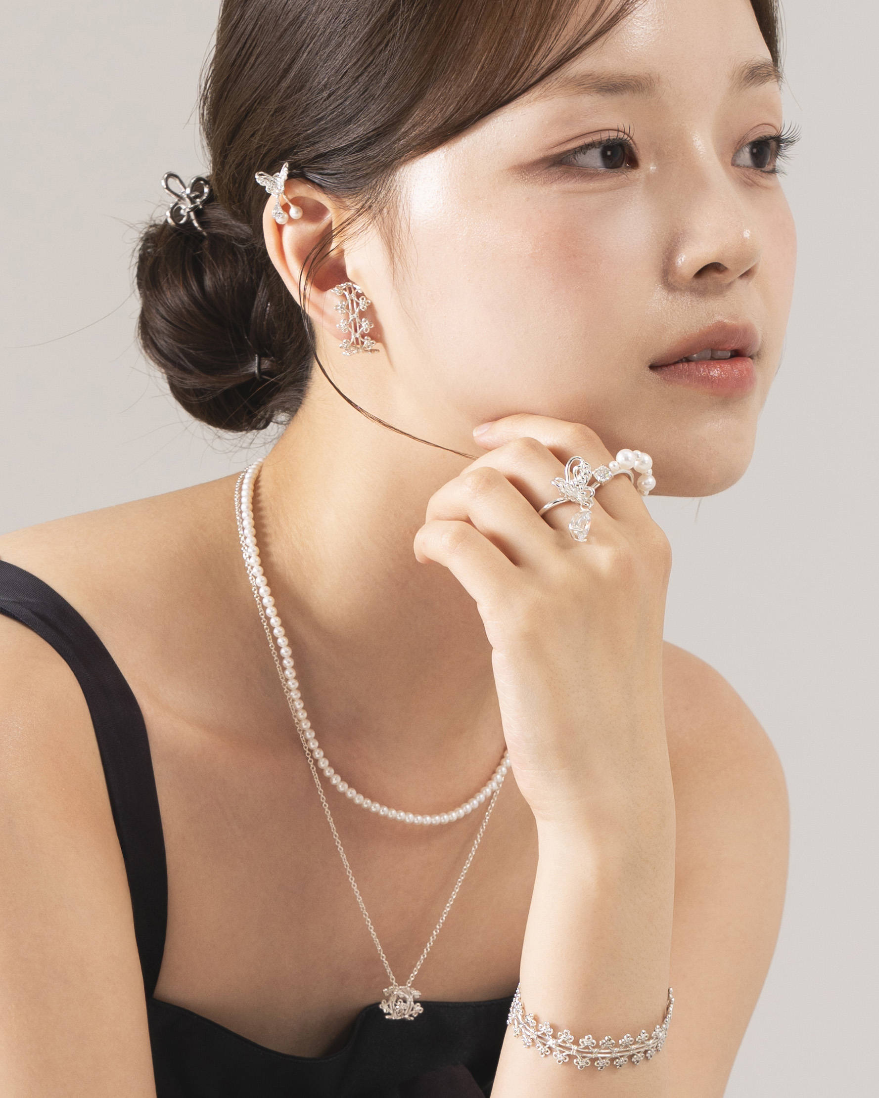 Woven Bloom Ear Cuff Earring - Image 3
