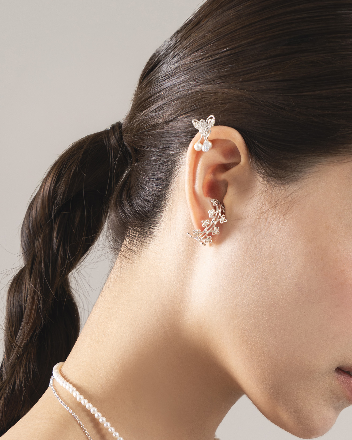 Woven Bloom Ear Cuff Earring