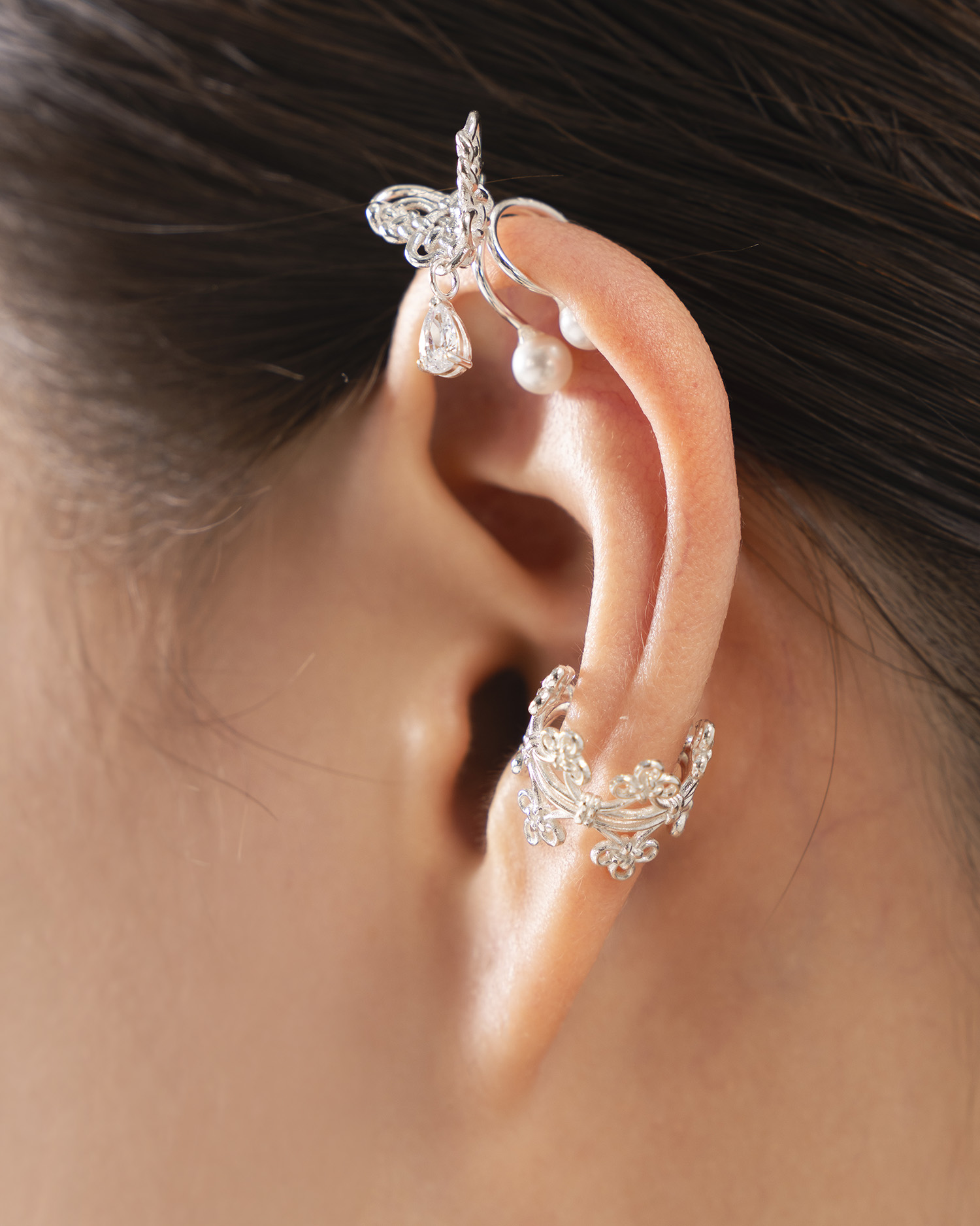 Woven Bloom Ear Cuff - Image 3