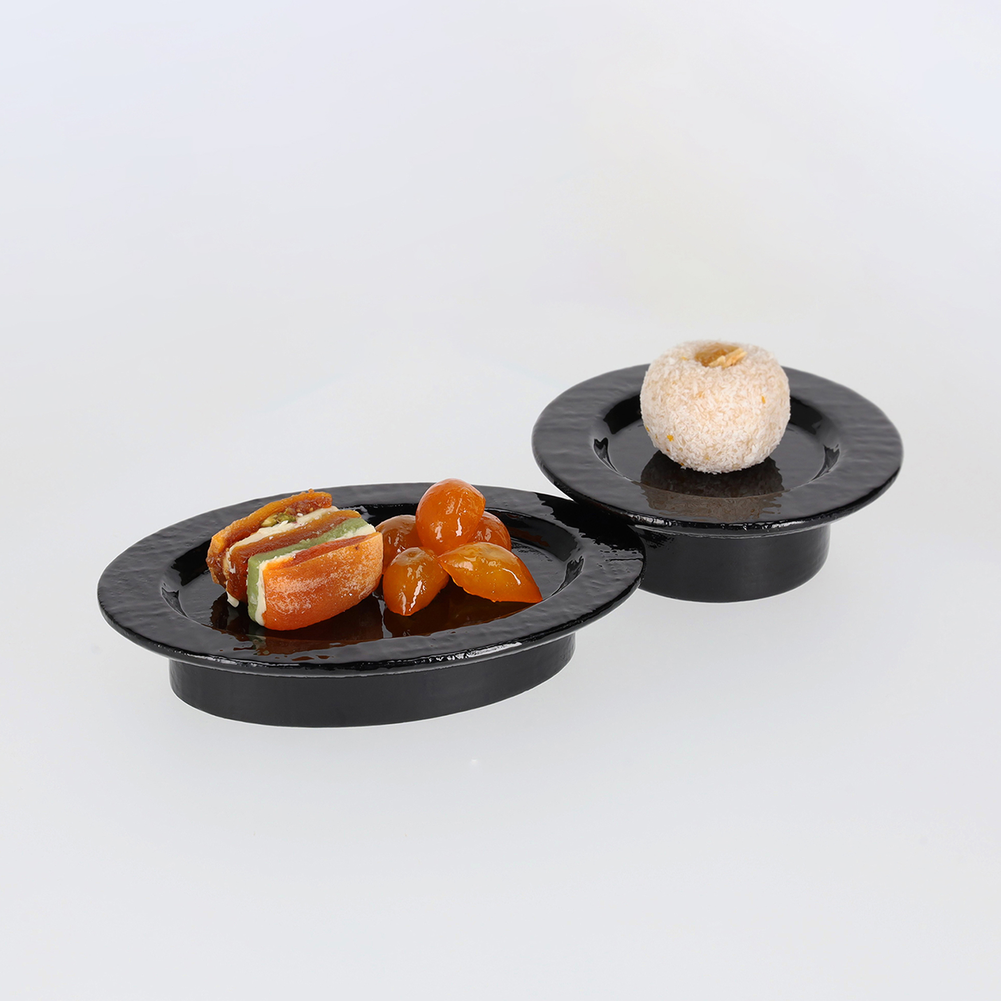 Ottchil Rim Pedestal Plate