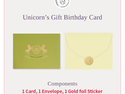 Unicorn's Gift Birthday Card Mini