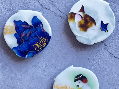 The Moon and I Chilbo Enamel Single-Flower Vase