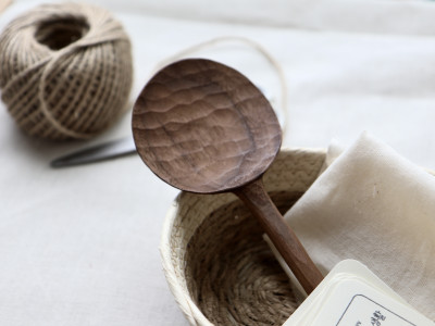Walnut Full Moon Rice Paddle