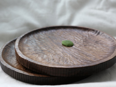 Walnut Full Moon Plate