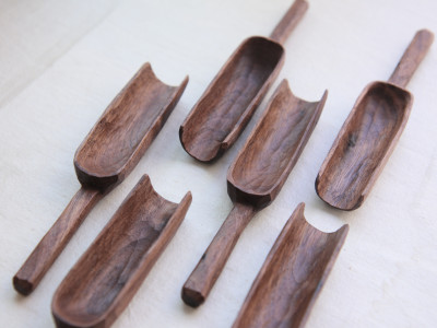 Walnut Mini Tea Scoop