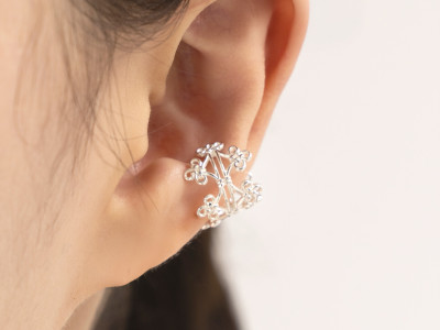 Woven Bloom Ear Cuff