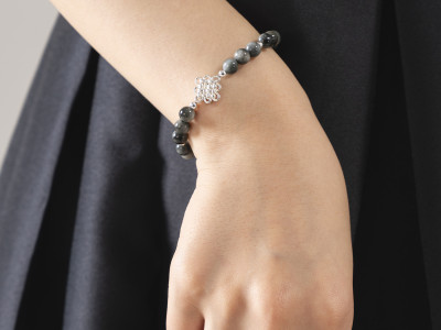 Obsidian Bloom – Bracelet