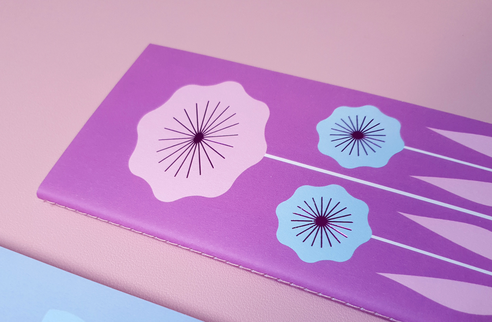 Korean Traditional  Patterns Notebook lotus 01