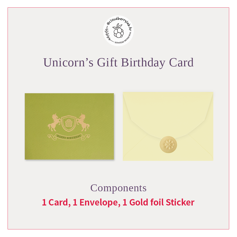 Unicorn's Gift Birthday Card Mini