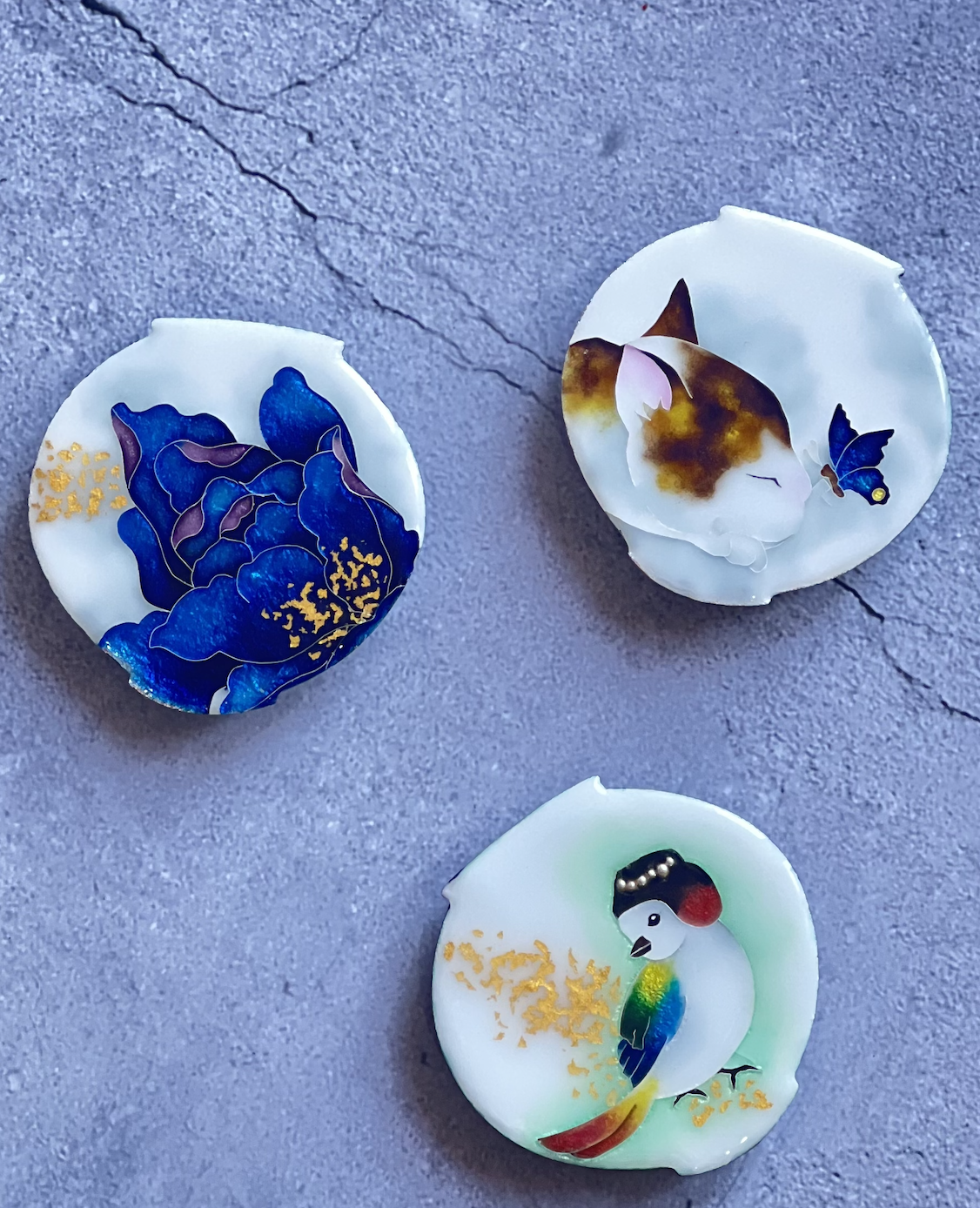 The Moon and I Chilbo Enamel Single-Flower Vase