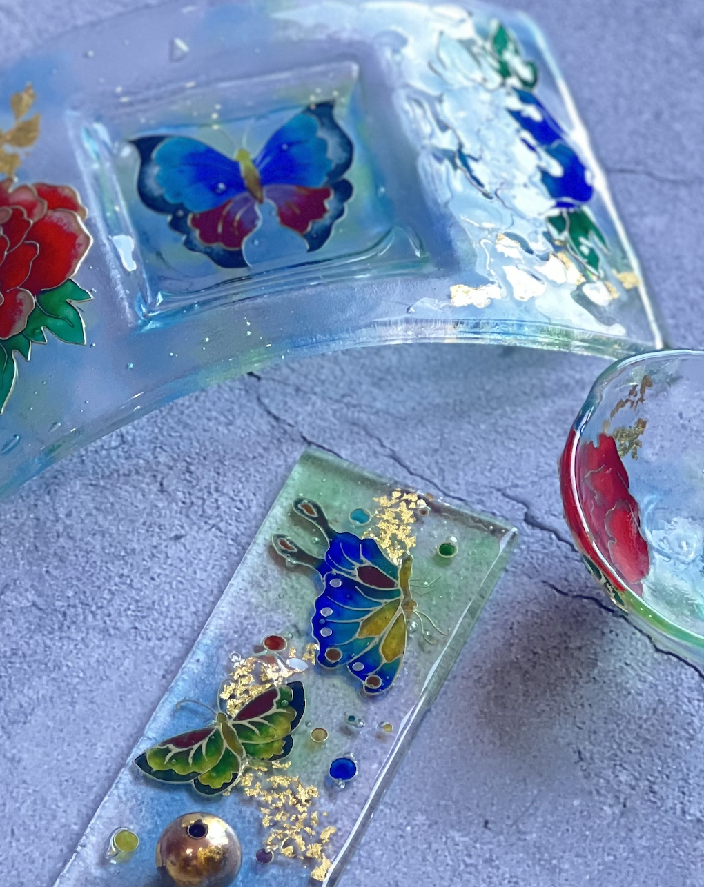 Ascending Vitreous Enamel Plate