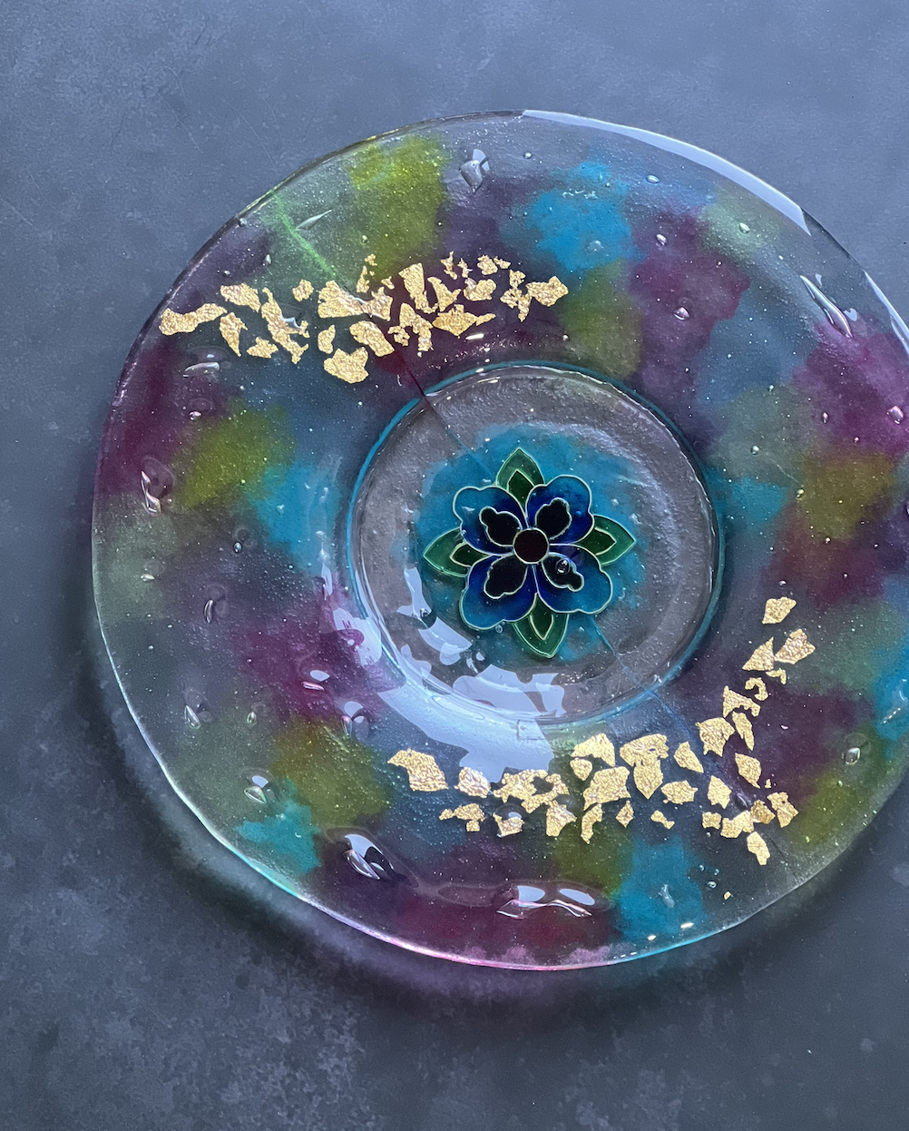 Ascending Vitreous Enamel Plate