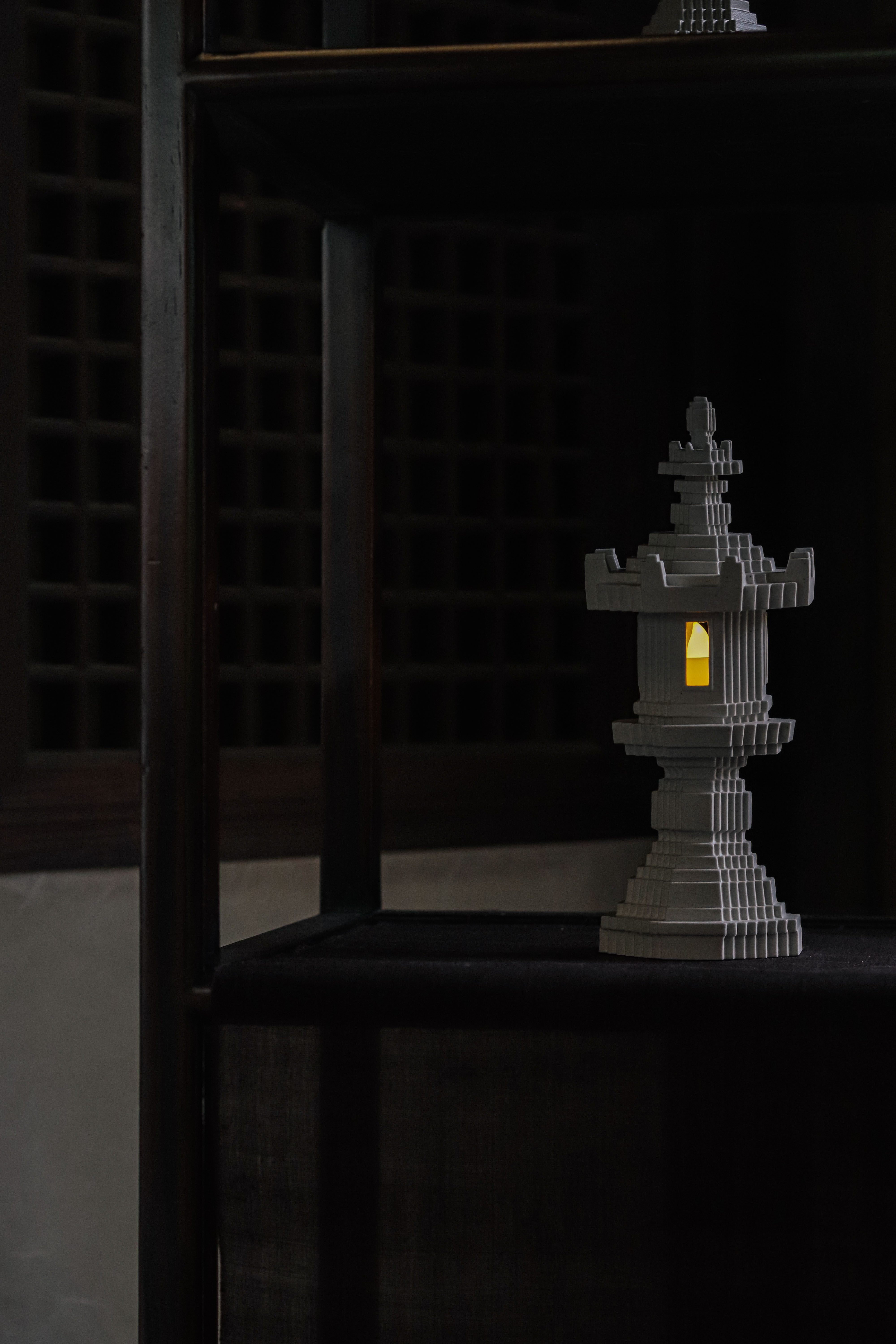 Stone Lantern  Candle Holder