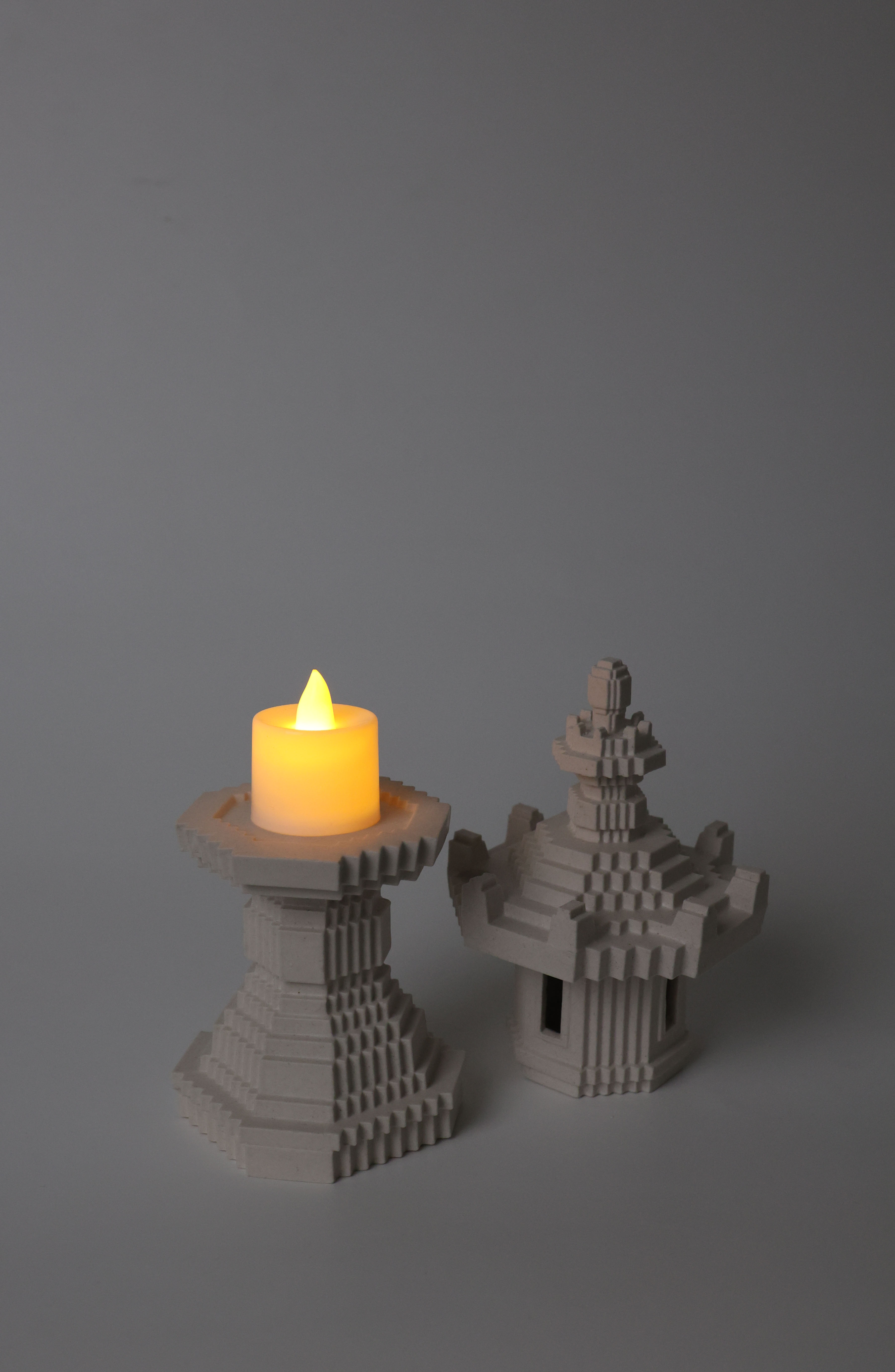 Stone Lantern  Candle Holder - Image 2
