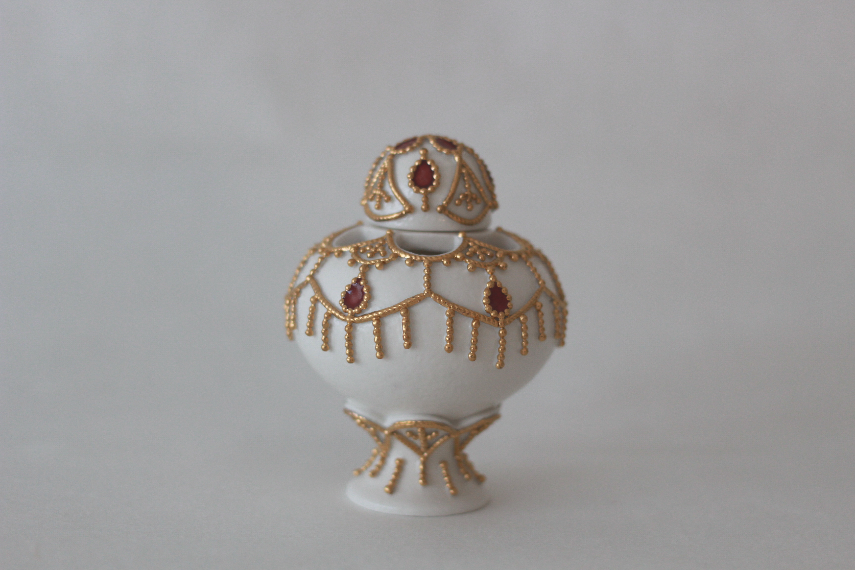 Awakening in Gold Series_Maroon red No.2