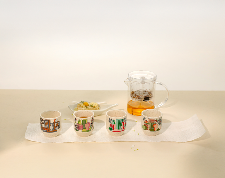 Chaekgadohwa Cup Set – Oatmeal - Image 4